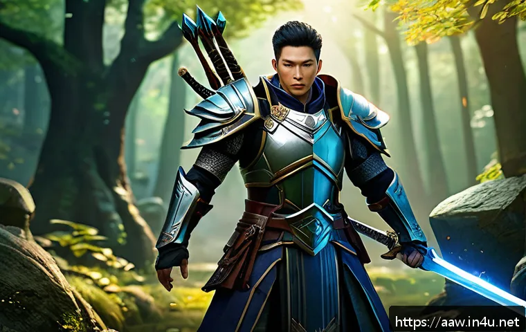 아키에이지 신규 유저 콘텐츠 추천 - A dynamic fantasy RPG character selection scene featuring diverse classes like a sword-wielding mage...