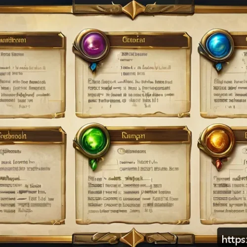 아키에이지 스킬포인트 투자법 - A detailed fantasy RPG character skill tree interface, showcasing three distinct ability branches la...